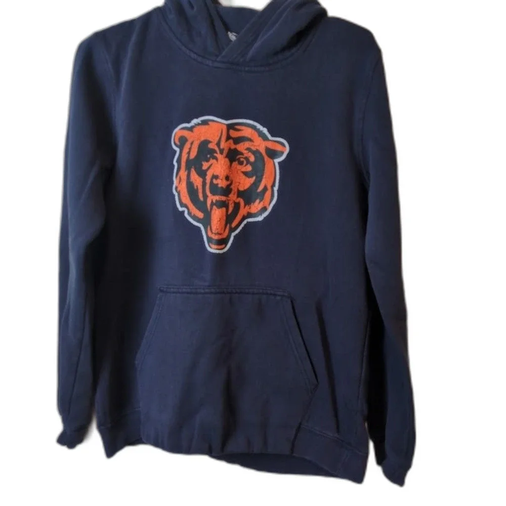 NFL Chicago Bears Sweatshirt Hoodie Blue Youth Size Extra Large 18-20
